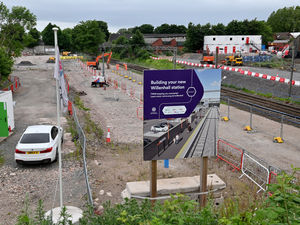 Railway station development in Willenhall.