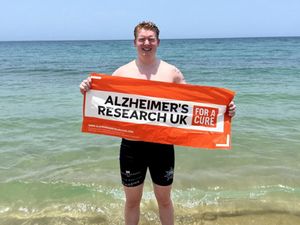 Supporting image for story: Explorer swimming Seven Seas to honour late grandfather passes halfway mark