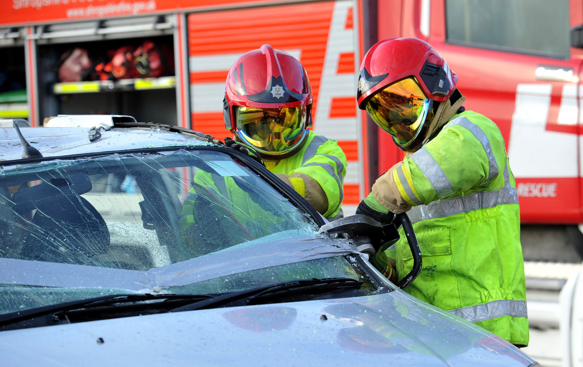 Vehicle flips onto roof near Much Wenlock - firefighters attend