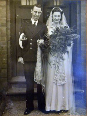 Ethel with husband Petty Officer Albert Lote
