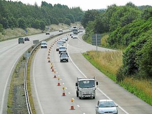 Supporting image for story: Motorists stuck in queues on M54