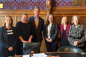 Two Shropshire MPs, Helen Morgan (second right) and Julia Buckley (centre right) have been re-elected to a parliamentary group representing flood-affected communities