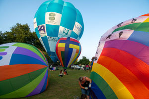 Oswestry's Balloon Festival returned over the weekend. Picture: Graham Mitchell.