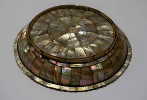 The mother-of-pearl, Indo-Portuguese dish, estimated to be worth £10-15K