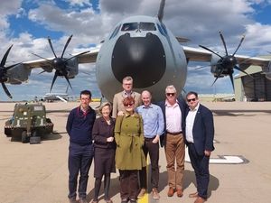 Supporting image for story: Shropshire MP visits RAF base during Falklands visit