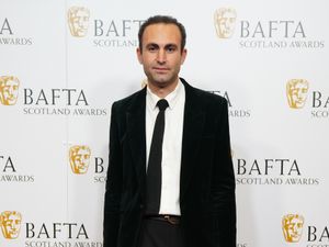 Supporting image for story: Khalid Abdalla scatters 14,000 sequins at Bafta TV awards in anti-war message