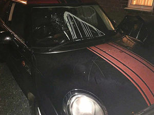 Supporting image for story: Paint thrown in vandal attack on car in Market Drayton