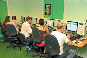 Service users and advisors at Brookside Community Centre