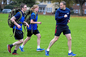 Ben Kirkham, aged 18, and Tiff Slade, 17 get a taste of outdoor training