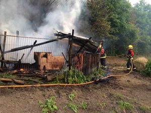 Supporting image for story: Stourbridge stables destroyed in suspected arson