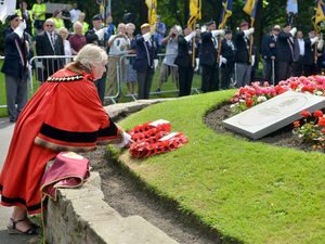 Supporting image for story: VIDEO and PICTURES: Stone laid for Tipton war hero who earned the Victoria Cross