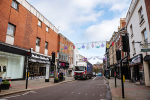Modern day Castle Street in Shrewsbury