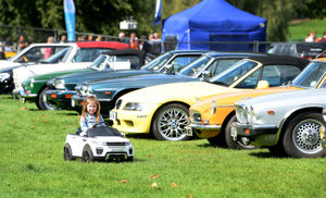 Hartley Wise, aged four, bought her own mode of transport to the show.