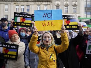 Supporting image for story: Priest who threw paint at Russian embassy calls for war protests to continue