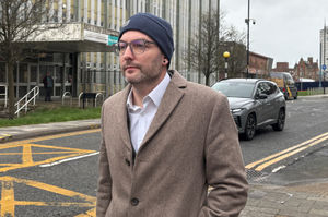 Nathaniel Spencer arriving at the Stoke-on-Trent Crown Court  where the former doctor is charged with multiple sexual assaults against patients.  Photo credit: Matthew Cooper/PA Wire