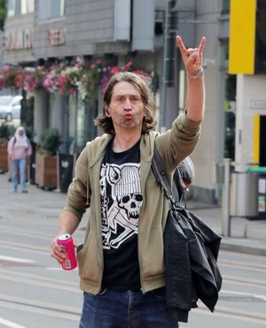 Fans at the Black Sabbath Bridge. Photo: Joseph Walshe/SWNS