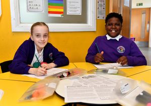 Students said that they are 'happy!' with learning at the school