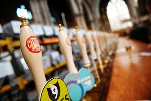 Shrewsbury and West Shropshire CAMRA Beer and Cider Festival at St Mary's Church, Shrewsbury..