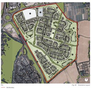 A map of the proposed site. Picture: Shropshire Council planing portal.