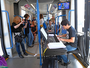 Supporting image for story: See how people reacted when world famous pianist performed on a tram through the Black Country