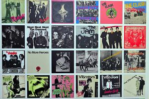 Record covers by bands involved in the first wave of UK Punk