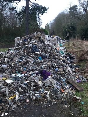 The rubbish is still sitting in Great Barr. Picture by Paul Maguire