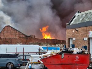 Flames and smoke could be seen from a number of miles away