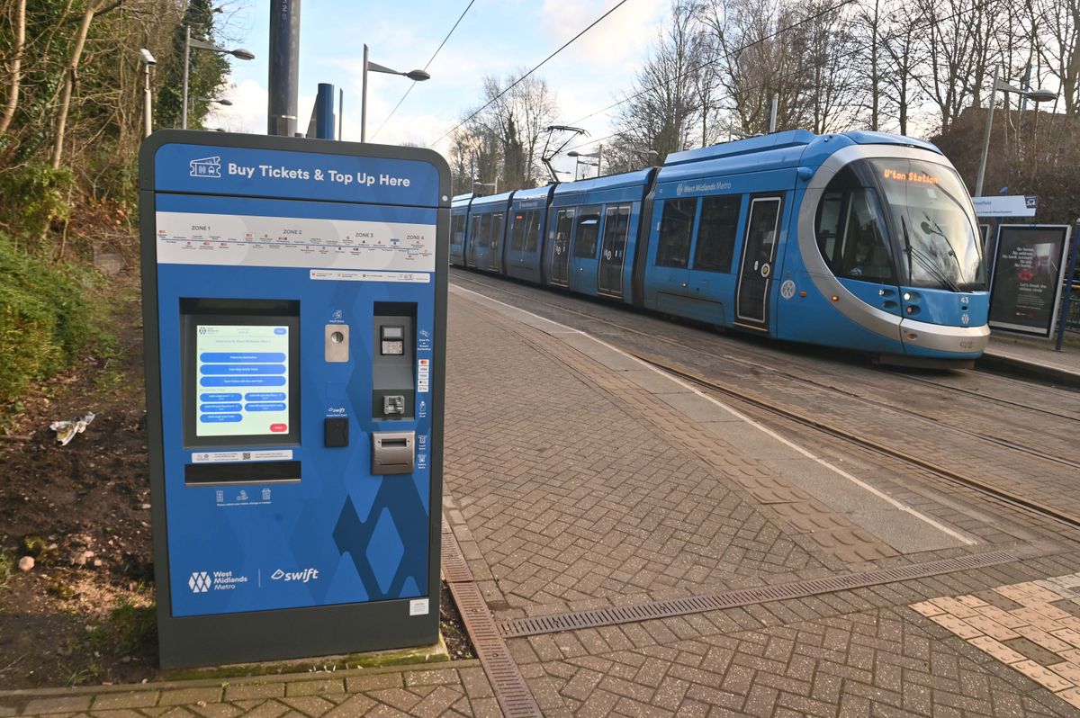 Metro services suspended in Wolverhampton after car and tram crash