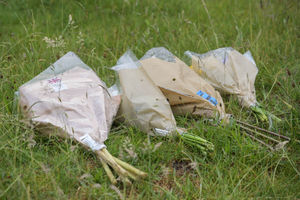 Flowers have been left at the scene. Photo: SnapperSK