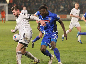 Supporting image for story: Paul Hurst backs Aristote Nsiala to bridge the gap at Shrewsbury
