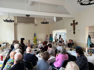 Supporting image for story: Mothers who fled Ukraine host charity dinner to raise money for medical equipment
