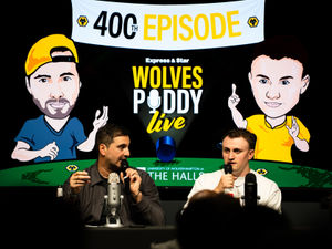 Supporting image for story: Money raised for Wolves Foundation at LIVE E&S Wolves podcast event