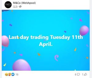 M&Co made the announcement  