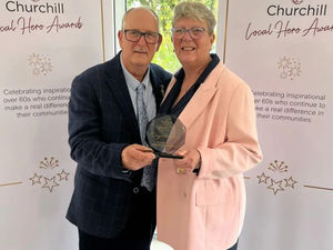 Supporting image for story: Bridgnorth community hero honoured for dedication to hospital coffee shop