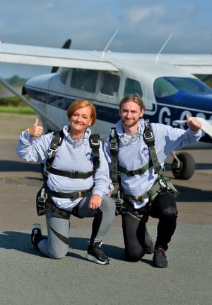 Owen Richards and mother Suzy Evans.