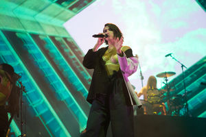 Dua Lipa at Birmingham's Genting Arena. Pic: Emma Turner