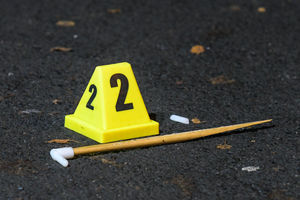 The broken end of a pool cue rest. Photo: SnapperSK