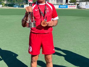 Supporting image for story: Wolverhampton pair guide England to double Masters Hockey World Cup success