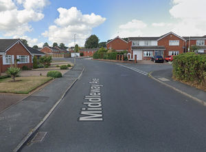 Middleway Avenue, Wordsley, near to where the bikers were seen