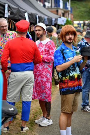There was an eclectic selection of weird and wonderful outfits on show