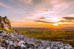 The Shropshire landscape under the Stiperstones