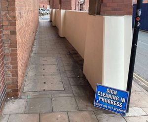 The wall after its lick of paint 