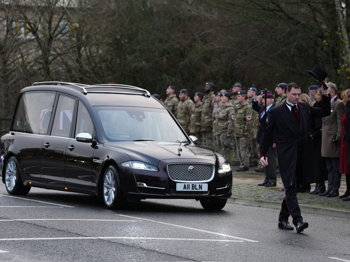 People line streets to mourn British soldier killed in Ukraine