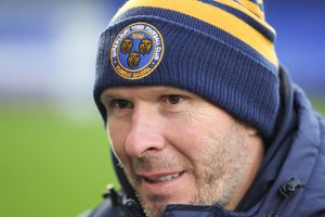 Michael Appleton the head coach of Shrewsbury Town