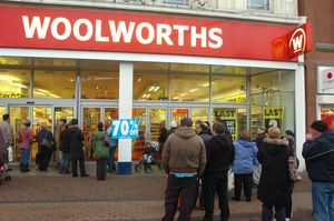 Dudley's Woolworths during its last days.