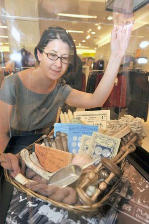 Visitors to the store can see merchandise from when it was a penny bazaar such as candles, cotton, string and a pocket receipt book.nextpage