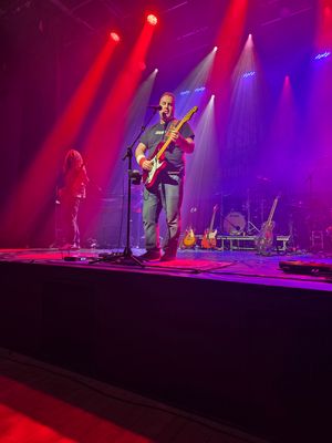 Dave Phillips on the Festival Centre stage