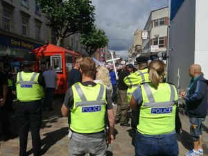 Supporting image for story: Police kept busy as Britain First arrive in Wolverhampton - as it happened
