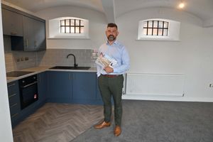 Liam Floyd checks out the old cell block