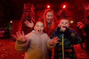 The House of Terror was suitably scary for Chloe Burt, Alfie Burt and Milana Burt